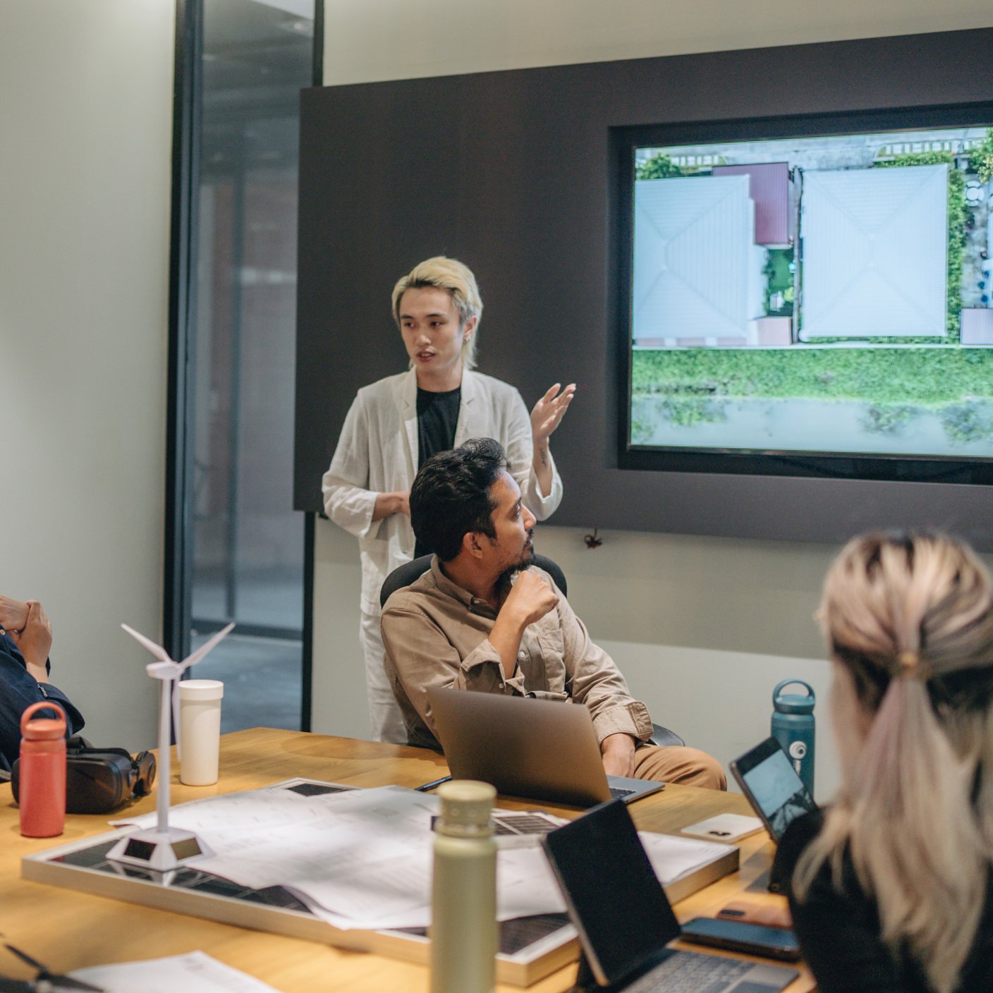 presentation in the office